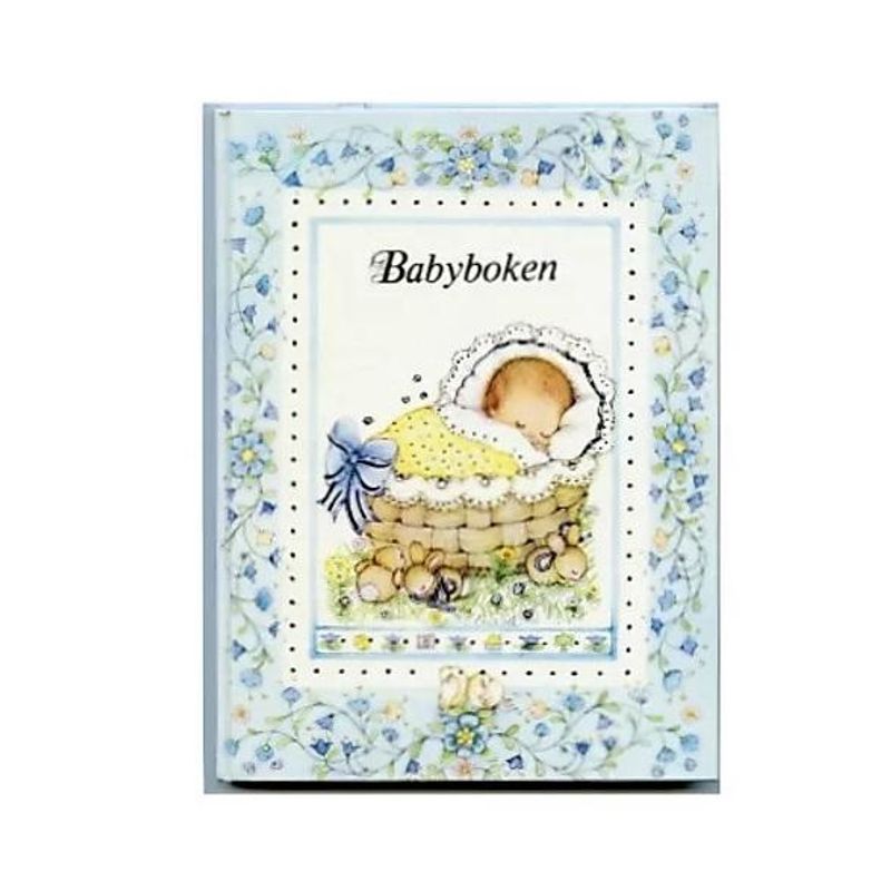 Den klassiske babyboken blå 